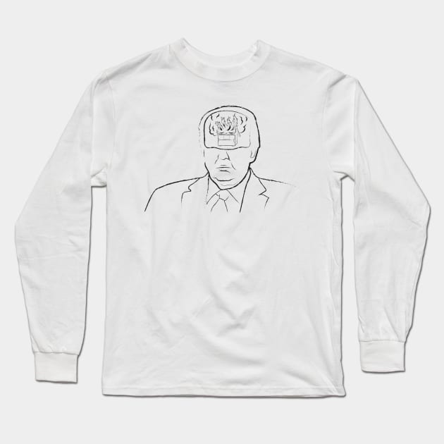 President Dumpster Fire Long Sleeve T-Shirt by sadsquatch